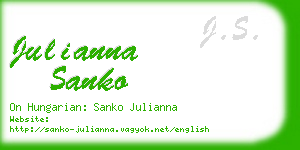 julianna sanko business card